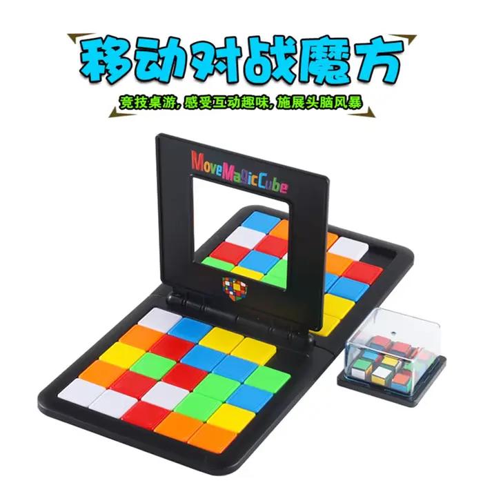 Jeu de course carré de combat de couleurs pour enfants