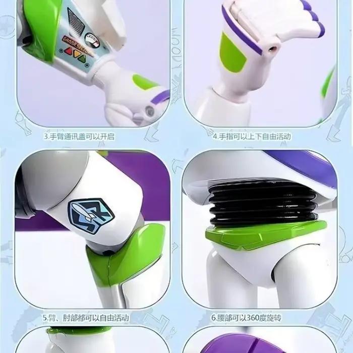 Capsule spatiale Buzz Lightyear de Toy Story, modèle parlant avec son, lumière et articulations mobiles, cadeau de collection