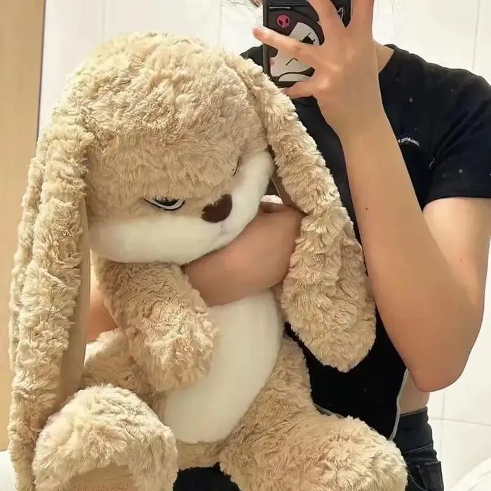 Lapin en peluche à longues oreilles pour enfants