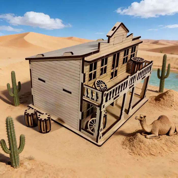 Puzzle de maison en bois 3D