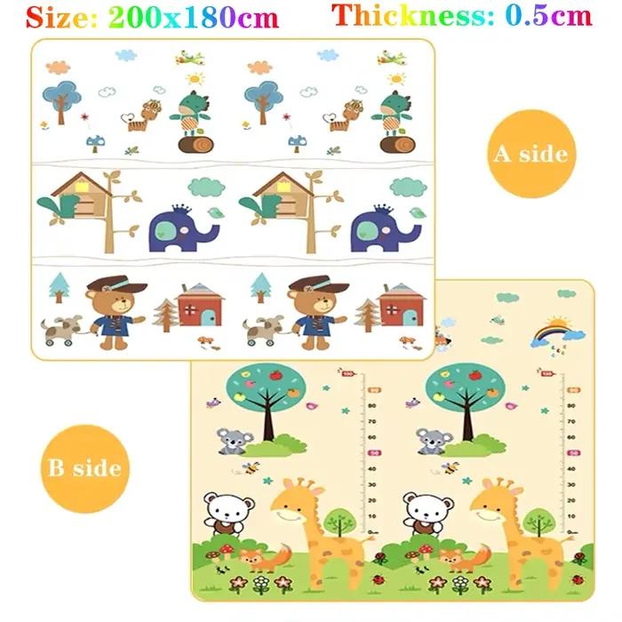200*180 cm épaisseur 0.5 cm bébé tapis de jeu enfants Puzzle jouet ramper