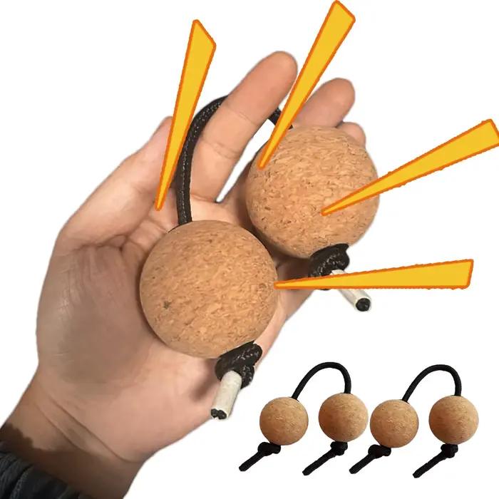 2 paires de shakers Asalato Kashaka, boules rythmiques africaines, instruments de percussion à une main, boules rythmiques