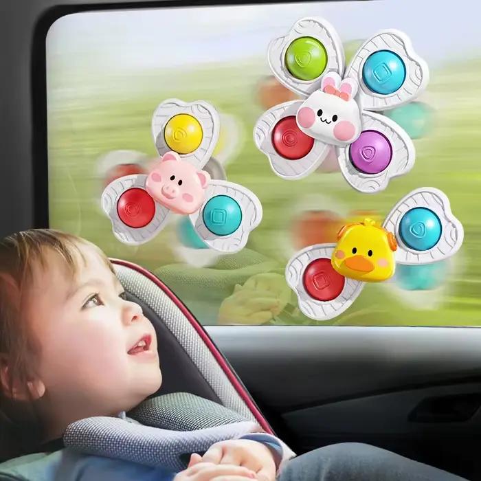 Jouets rotatifs à ventouse pour bébé