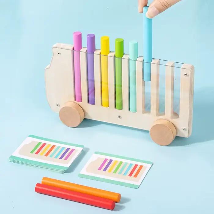 Jeu de tri des couleurs en bois