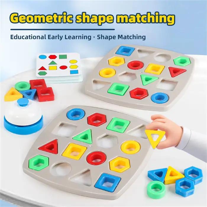 Jeu interactif Montessori pour enfants : Apprentissage des formes géométriques et des couleurs