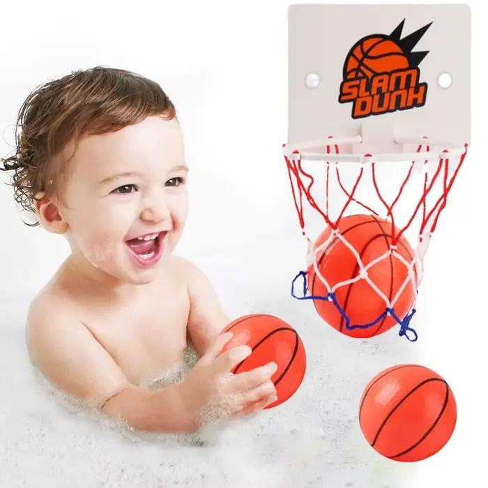 Panier de basket à ventouse avec 2 ballons, panier de basket d'intérieur pour l'entraînement, panier de basket pour la maison, le salon