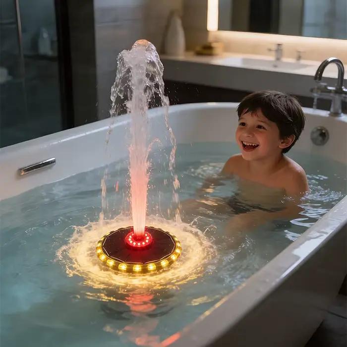 Fontaine de bain pour enfants avec lumière LED