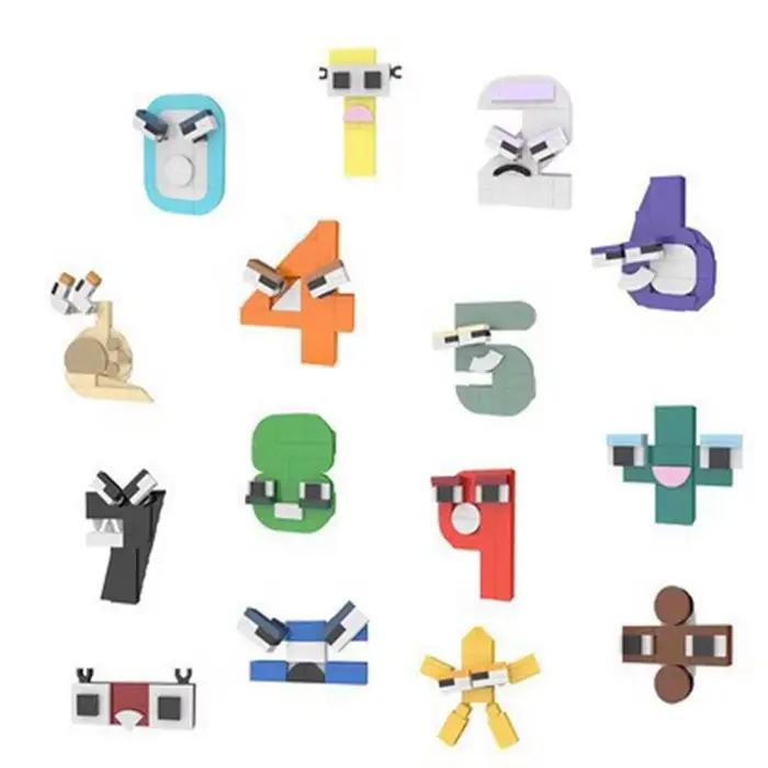 Ensemble de blocs de construction de l'alphabet anglais (A-Z) 26 styles