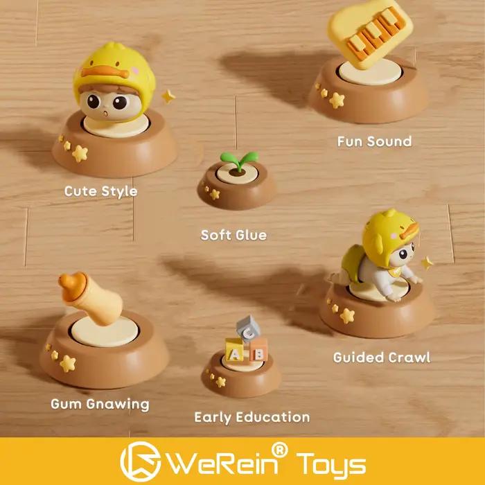 Jouet musical éducatif pour nourrissons et tout-petits - Poupée rampante pour un temps de jeu