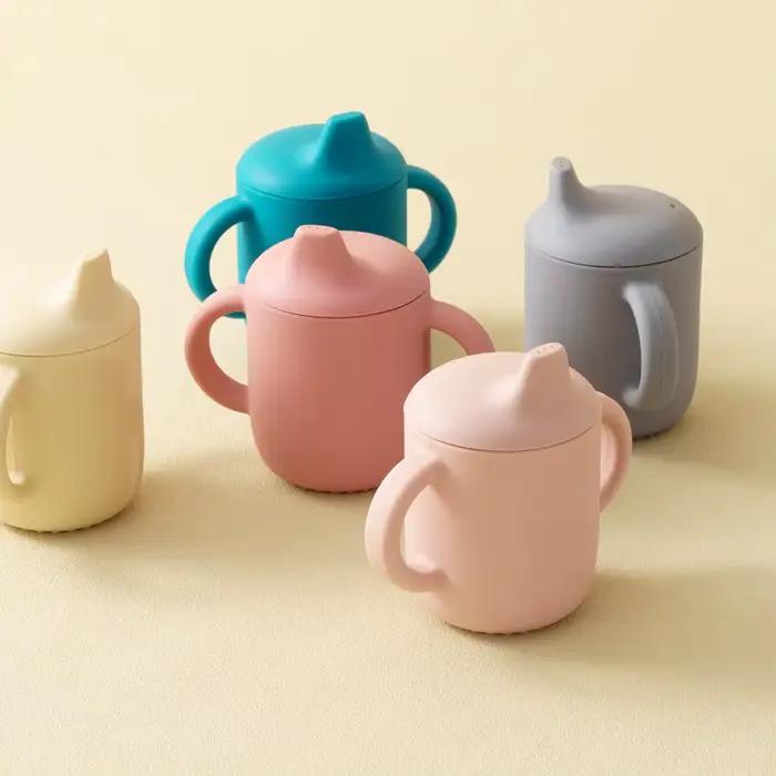 Gobelets d'alimentation en Silicone pour bébés et jeunes enfants