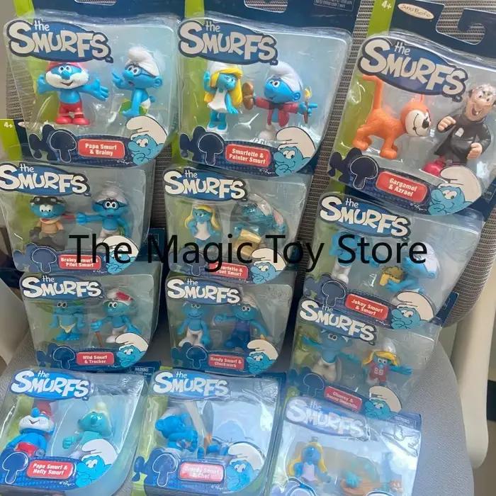 Figurine originale des Smurfs en forme de maison champignon