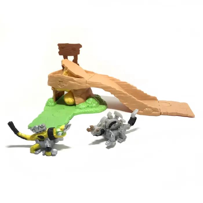 Piste de modèle de dinosaure pour enfants, camion de dinosaure, voiture de jouet de dinosaure active, plusieurs scènes peuvent être assemblées, cadeau de jouets pour enfants, 1:64, KL23