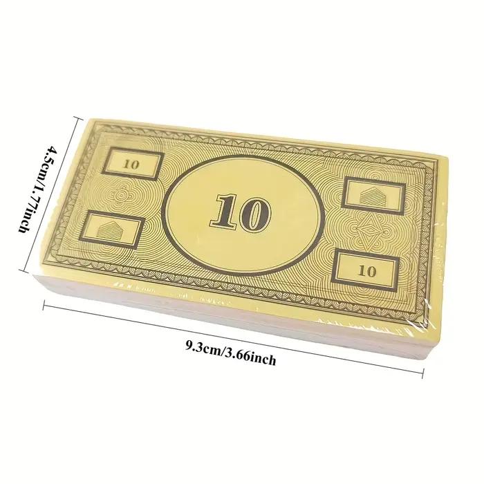 Pack de recharge de 150 pièces de faux billets de jeu avec 7 coupures différentes pour soirées familiales et jeux en plein air