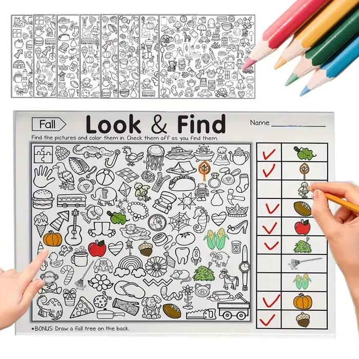 Livre d'activités amusantes pour enfants avec objets cachés