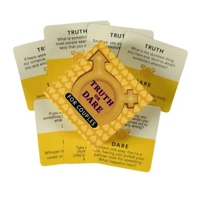 Jeu de cartes de vérité ou de dés de taille mini