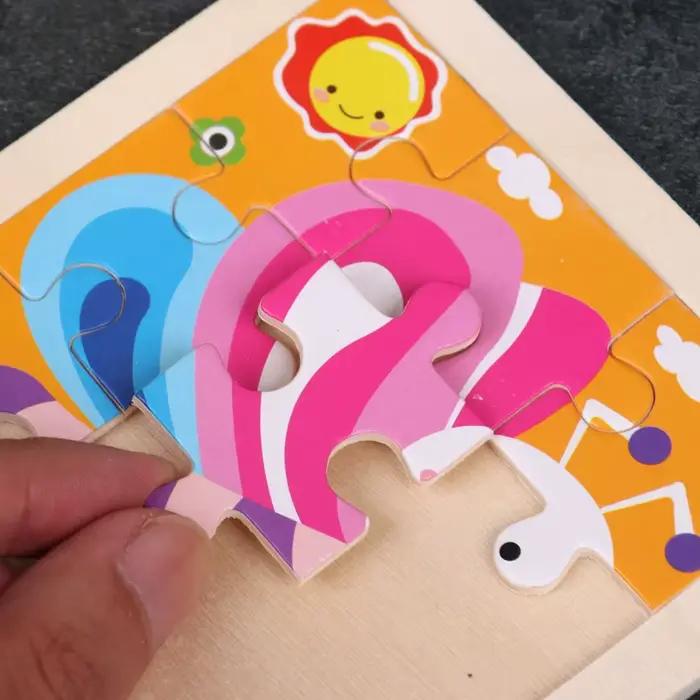 Puzzles en bois colorés animaux et véhicules pour enfants apprentissage éducatif cadeau pour garçons filles occasions spéciales