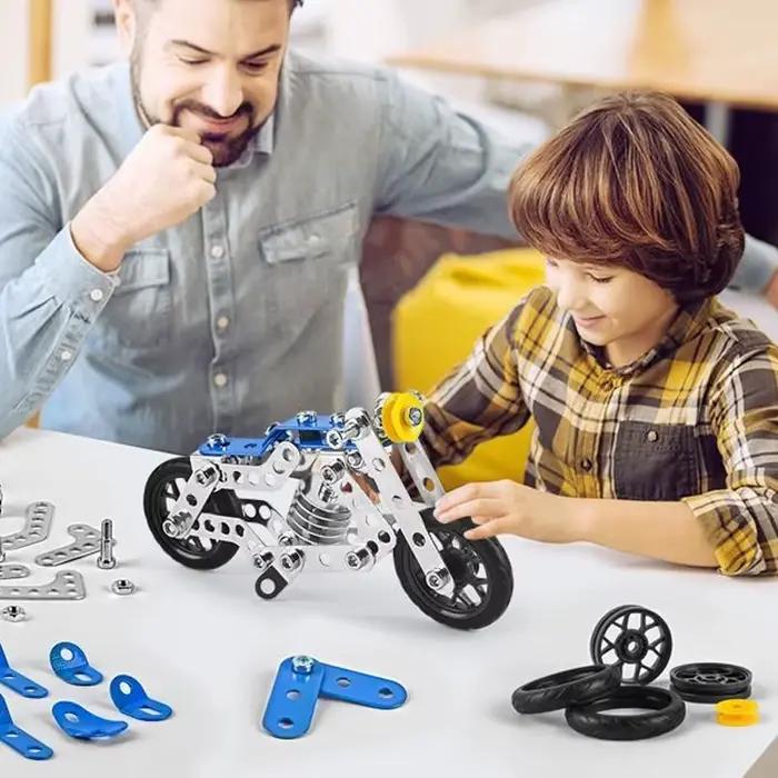 Série militaire de construction en métal pour enfants