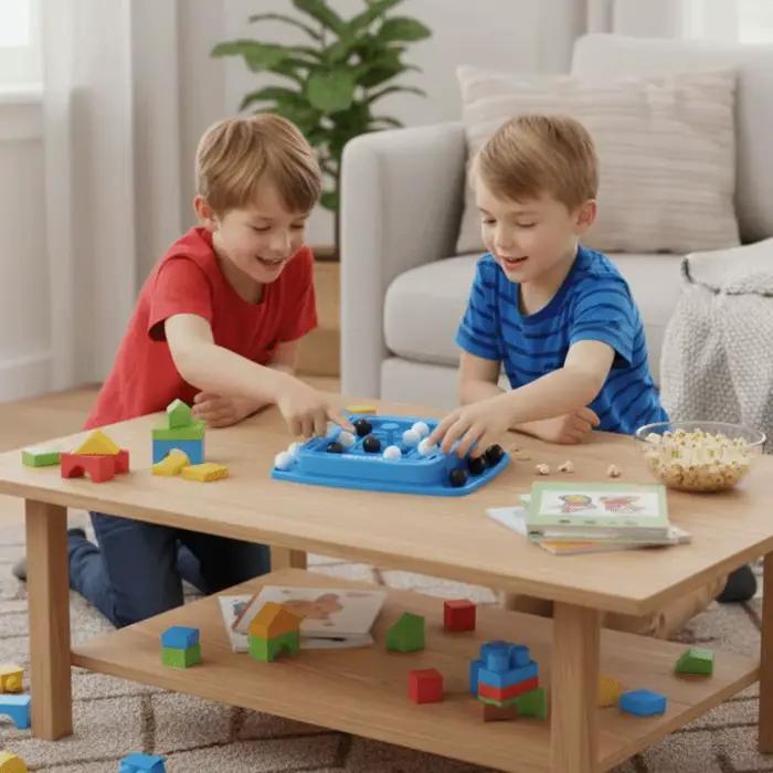 Jeu de stratégie rapide interactif quatre en ligne noir et blanc