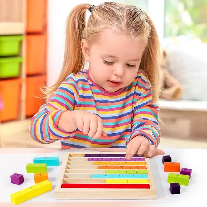 Jouet de Fractions en bois