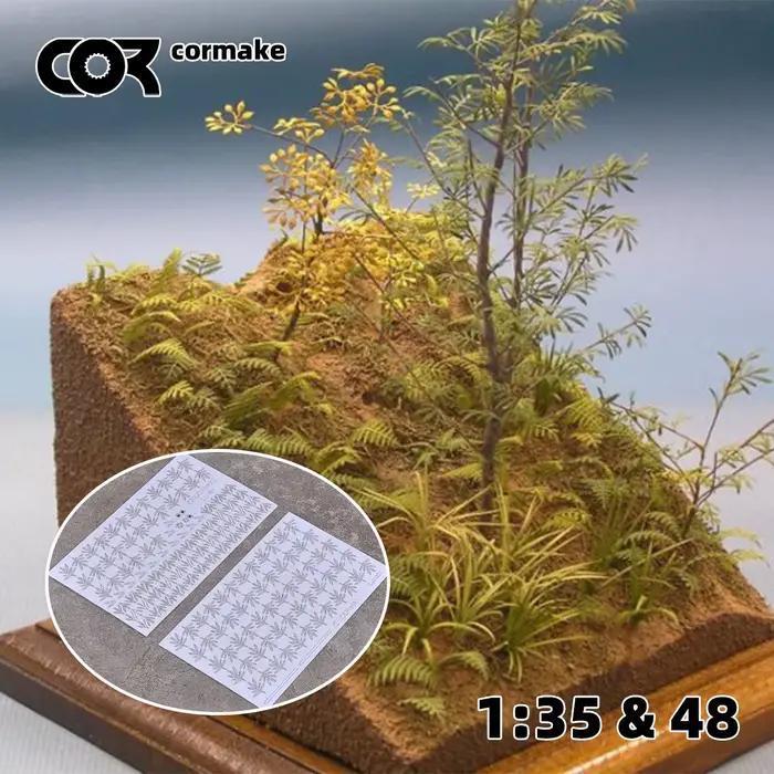 Modèle miniature à assembler à l'échelle 1/35 1/48, plantes, olivier, feuilles d'olivier, arbre pour diorama de table de sable