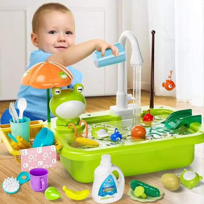 Évier de jeu avec eau courante