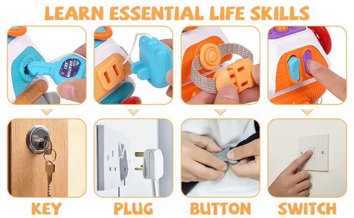 Baby Space Busy Ball — Jouet sensoriel Montessori pour les tout-petits