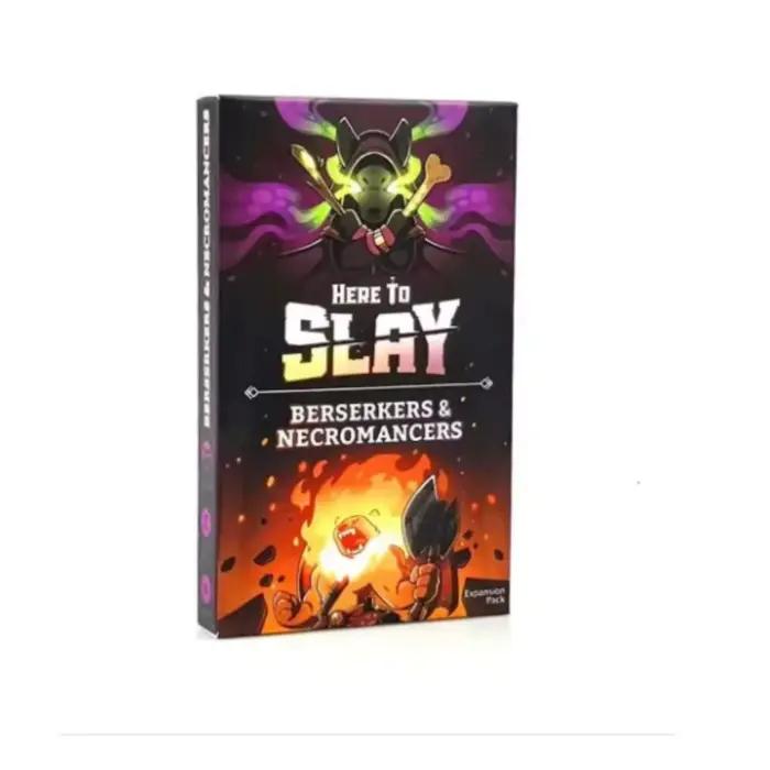 Le plus récent jeu de base TeeTurtle Here to Slay des créateurs des licornes instables Un jeu de cartes stratégiques pour adolescents et adultes noir