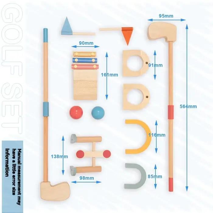 Ensemble de jouets de Golf en bois pour enfants