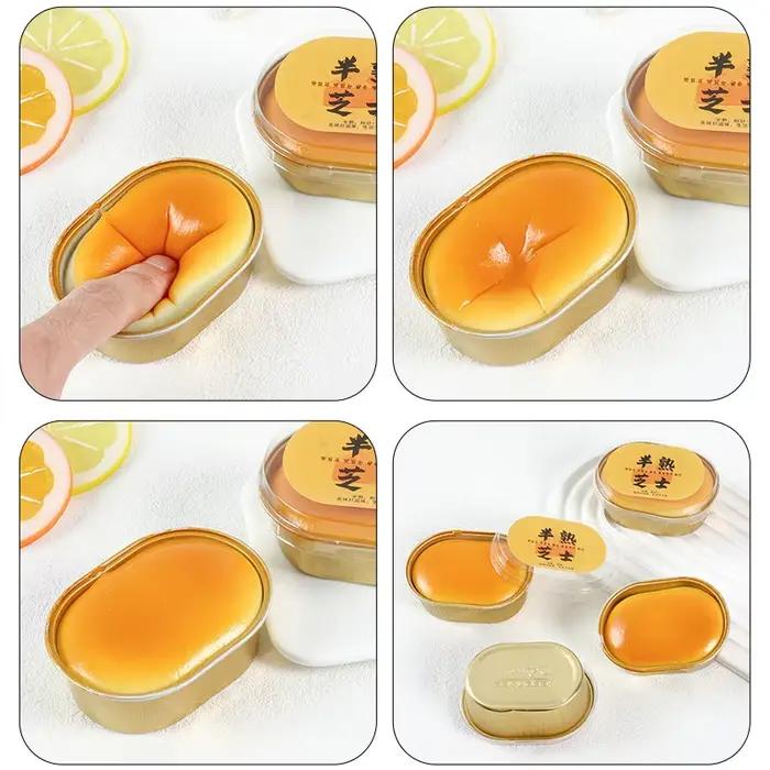 Squishy simulé fromage pain presser jouet soulagement du stress lente augmentation sensorielle Fidget jouets pour l'anxiété tdah autisme pour enfants adultes