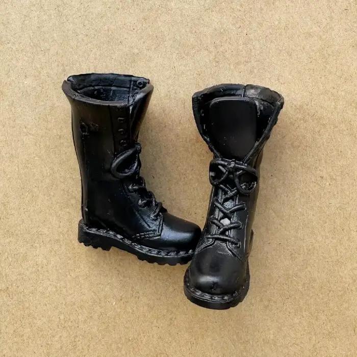 Chaussures de poupée Barbie 1/6, talons hauts vintage, bottes longues tendance