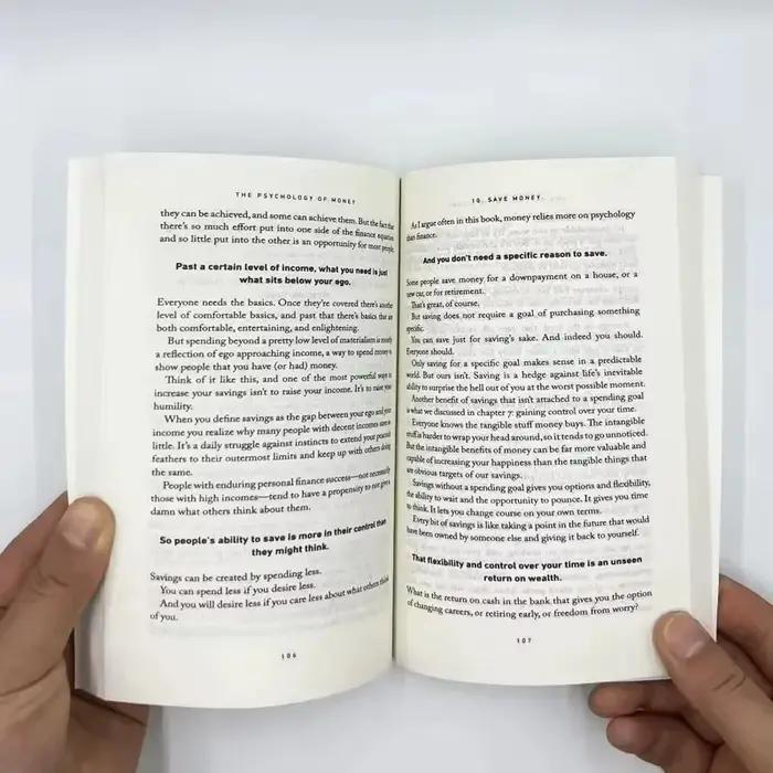 -La psychologie de l'argent, livres pour adultes, leçons intemporelles sur la richesse, la cupidité, le bonheur, livres d'affaires...