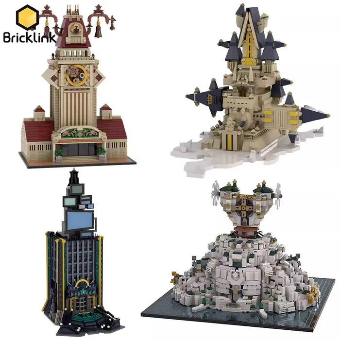 Bricklink – jeu de maison de ville Kingdomed Hearts II, ensembles d'architecture, château gratte-ciel de mémoire, blocs de construction Oblivion, jouets cadeau