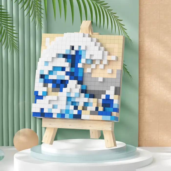 Blocs de construction de peinture à l'huile DIY - Jouets éducatifs pour garçons et filles - Cadeau parfait pour les espr
