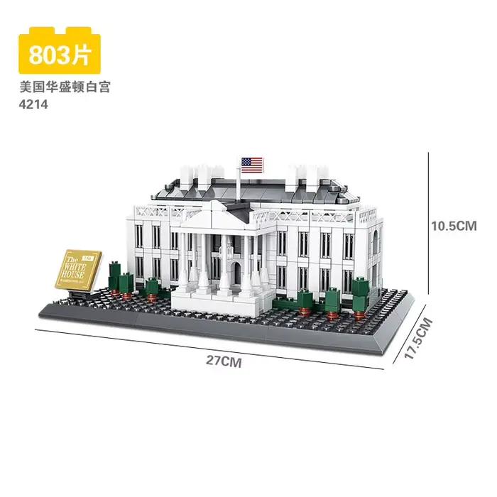 WANGE Creative World Famous Building Blocks Architecture Structure City Temple Big Ben Model Bricks Toys for Boys Adult Gifts