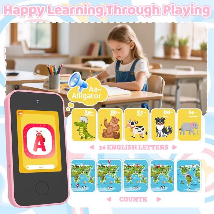 Ce téléphone jouet éducatif intelligent pour enfants intègre des fonctions de racontage d'histoires