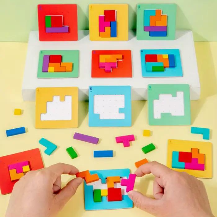 Jeu de puzzle coloré pour enfants