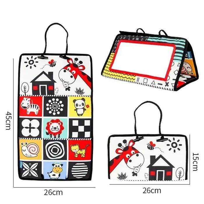 Jouets miroir pour nouveau-nés noir et blanc