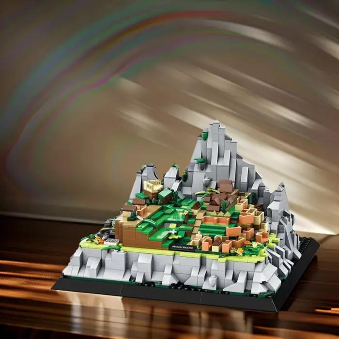 Modèle de construction en blocs du Machu Picchu du Pérou