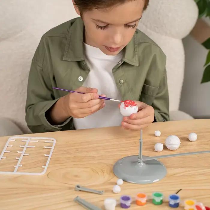 Kit de Modélisation de Système Solaire DIY 3D – Huit Planètes – Projet Scientifique Éducatif – Jouet d'Astronomie pour Enfants – Cadeau d'Apprentissage Spatial