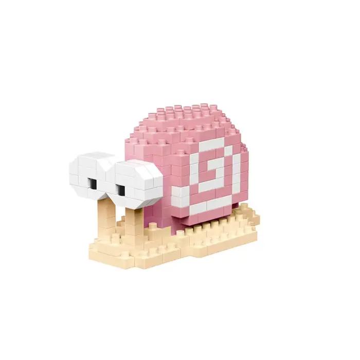 Petit canard jaune Puzzle assemblage blocs de construction jouets série animale modèle 3D Micro Mini briques de diamant cochon Panda Hamster escargot