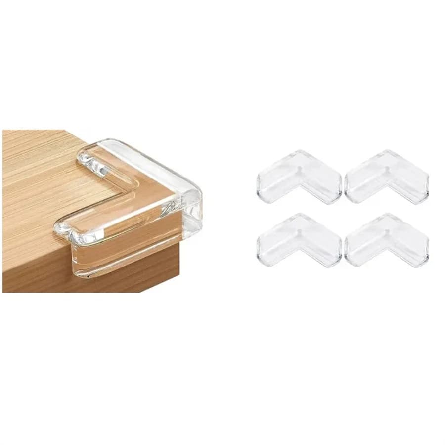 4/10/16 pièces bébé sécurité coin Silicone protecteur Table doux Transparent enfants Anti Collision