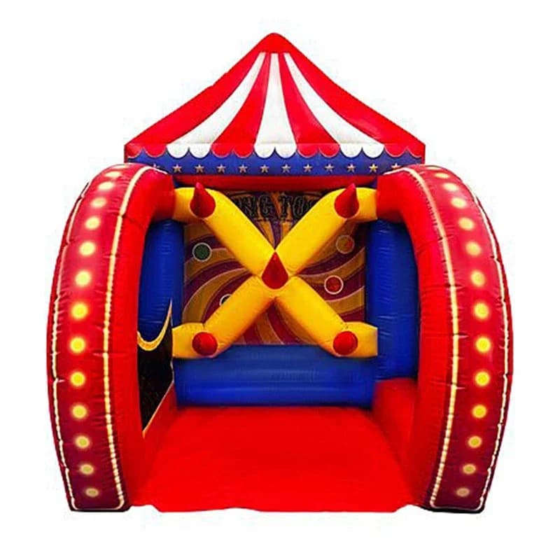 Jeu de carnaval gonflable 5 en 1, jeux de sport, football, fléchettes, cerceau de basket-ball, annea