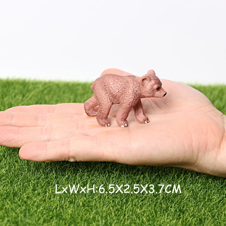 Figurines d'animaux de la forêt d'Auckland pour la décoration intérieure, figurines de famille d'our