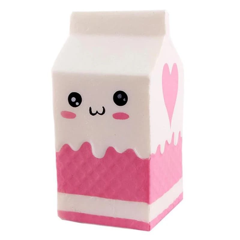 Carton de lait Jumbo Squishy PU, série de Simulation, jouets à impulsion lente, crème parfumée, joue