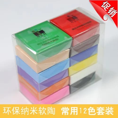 Kit de cuisson en argile polymère, 12 pièces, bricolage, moulage à la main, Puzzle, pâte à modeler,