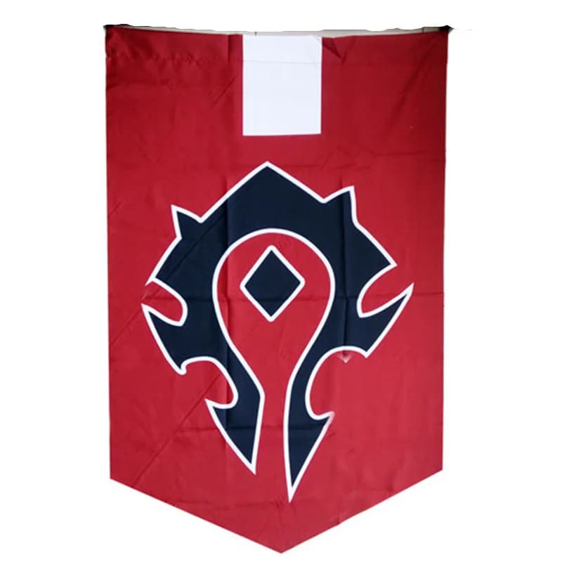 Bannière de film Warcraft WOW World of Warcr Alliance Horde, drapeau brodé, accessoires de Cosplay e