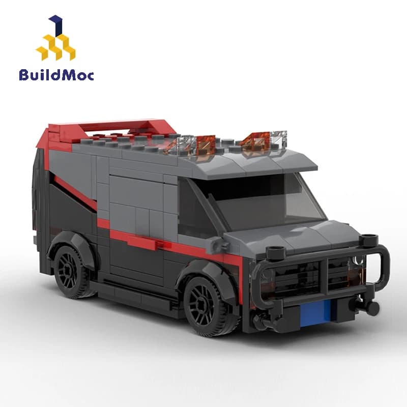 Yigebebe Camionnette technique A-Team SWAT, Blocs de construction high-tech MOC, Voiture de station