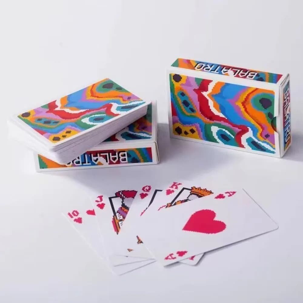 Balatro Pixel Art 54 cartes à jouer - Jeu de poker rétro 8 bits 9*6cm pour joueurs et collectionneur