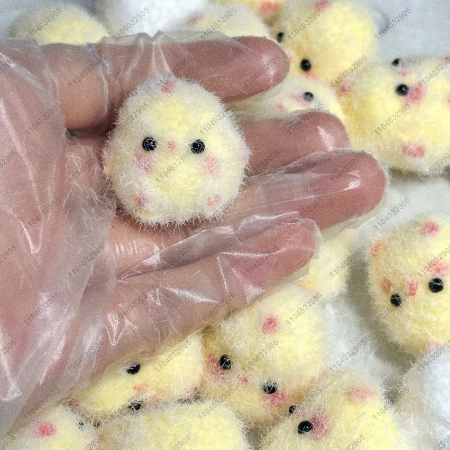 Gros poulet jaune fait à la main en peluche Silicone Squishy pincement jouets mignon poule poussins