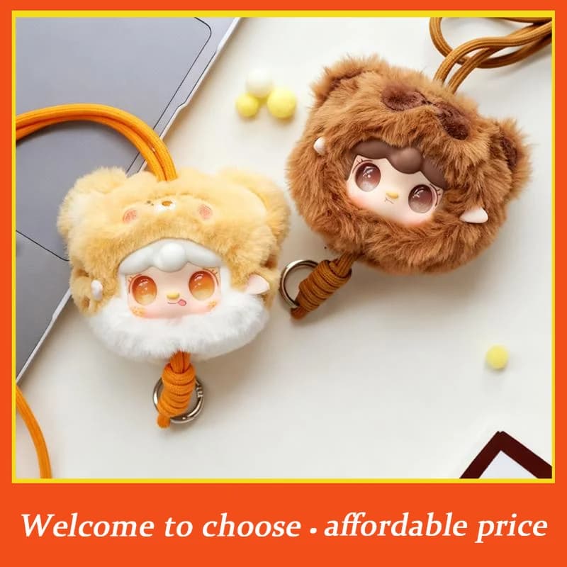 TH Yooki V7 Mini Zoo Series Lanière de téléphone portable Figurine en peluche à collectionner Poupée